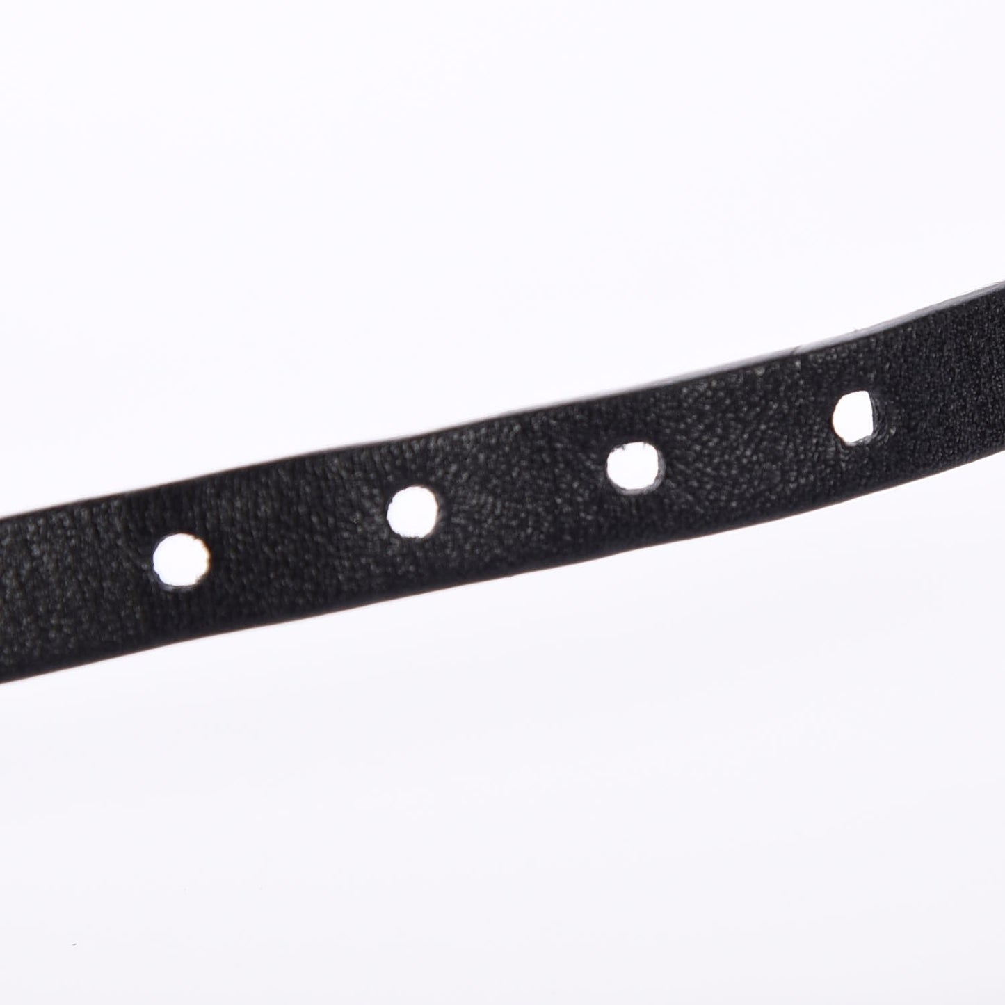 Calfskin J'Adior Logo Choker Necklace Black