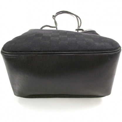 Gucci Canvas Monogram Woven Handle Tote Black 4 of 11