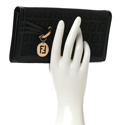 Fendi Zucchino Continental Wallet Black 2 of 12
