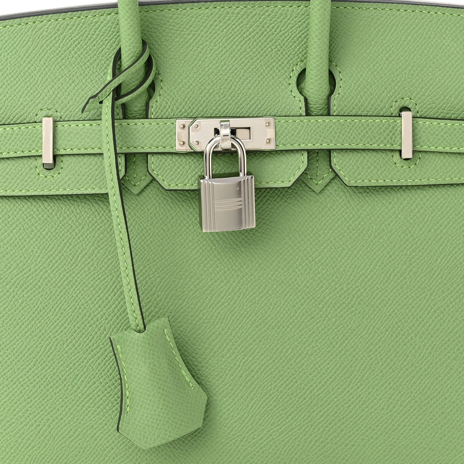 Hermes Epsom Birkin Sellier 25 Vert Criquet 8 of 11