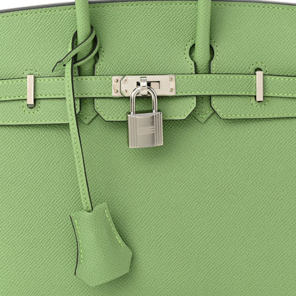Hermes Epsom Birkin Sellier 25 Vert Criquet 8 of 11