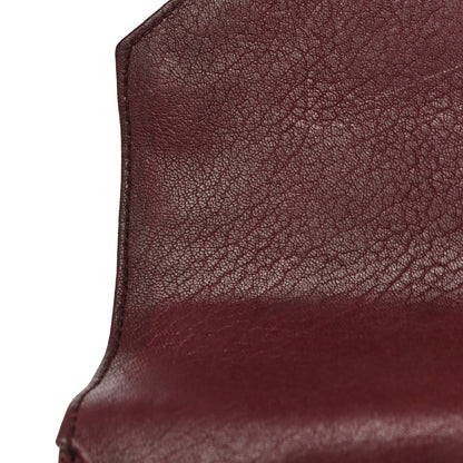 Saint Laurent Sheepskin Matelasse Chevron Monogram Medium College Bag Rouge Legion 20 of 24