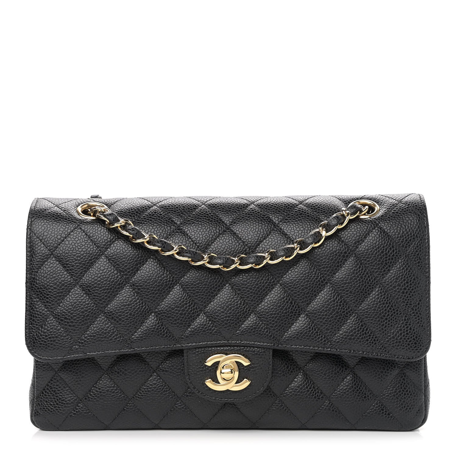 Chanel Caviar Quilted Medium Double Flap Black 1 of 13