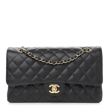 Chanel Caviar Quilted Medium Double Flap Black 1 of 13