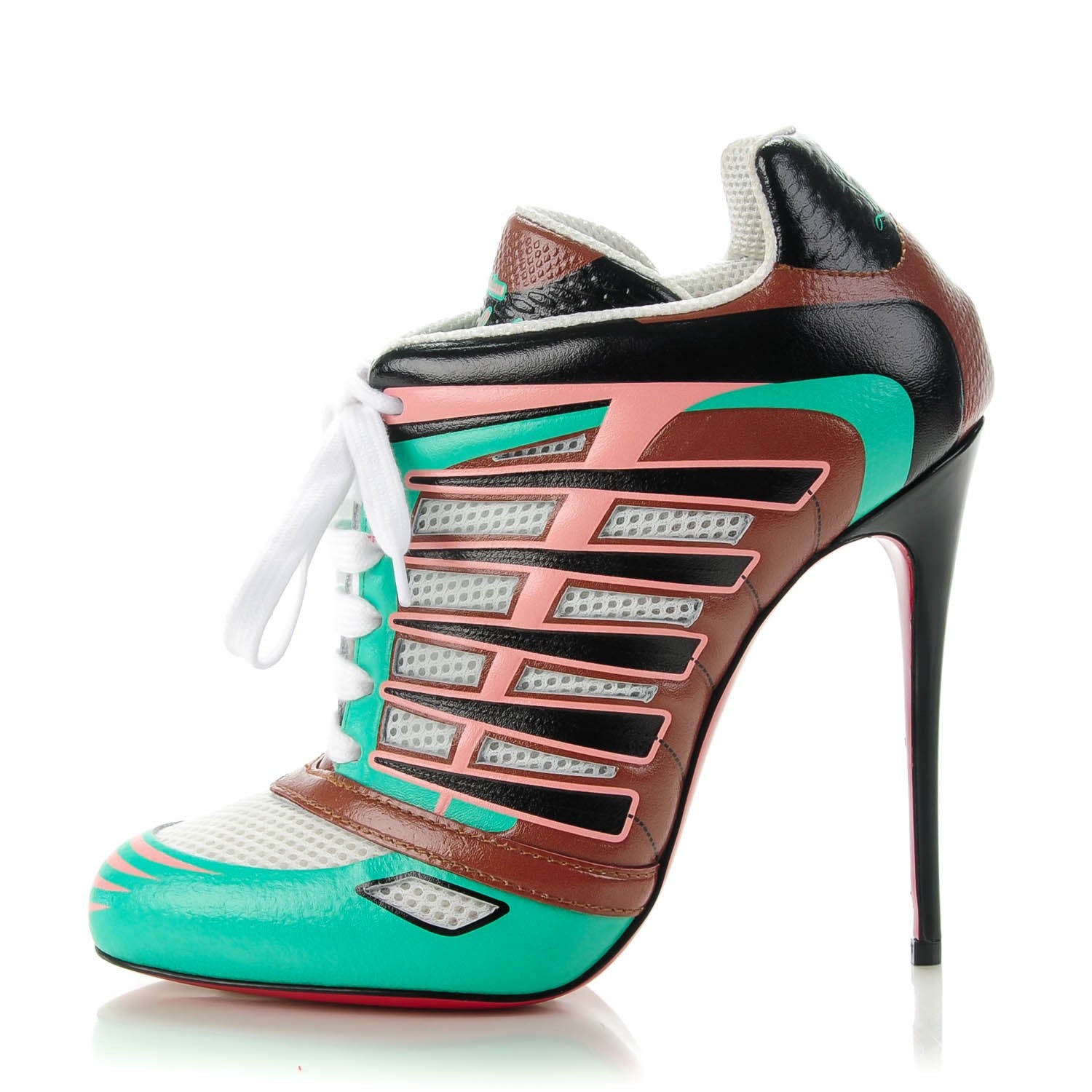 Christian Louboutin Kid Jazz Calfskin Boltina 120 Booties 37 Opaline Cuoio 1 of 7