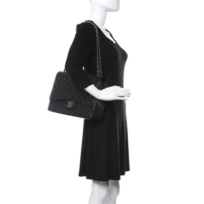 Chanel Caviar Quilted Maxi Double Flap Black 2 of 10