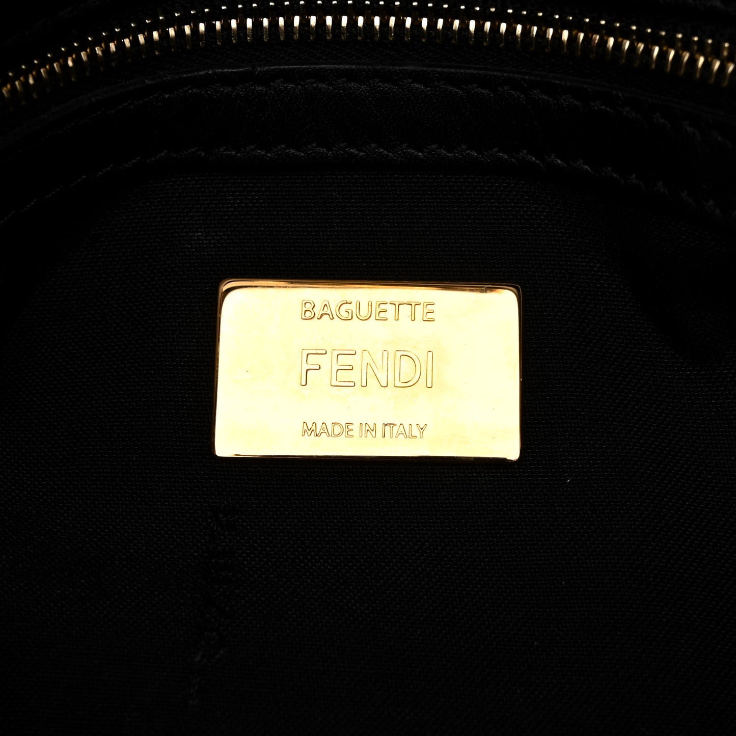 Shearling Vitello Dolce Macro FF 1974 Baguette Tobacco Black
