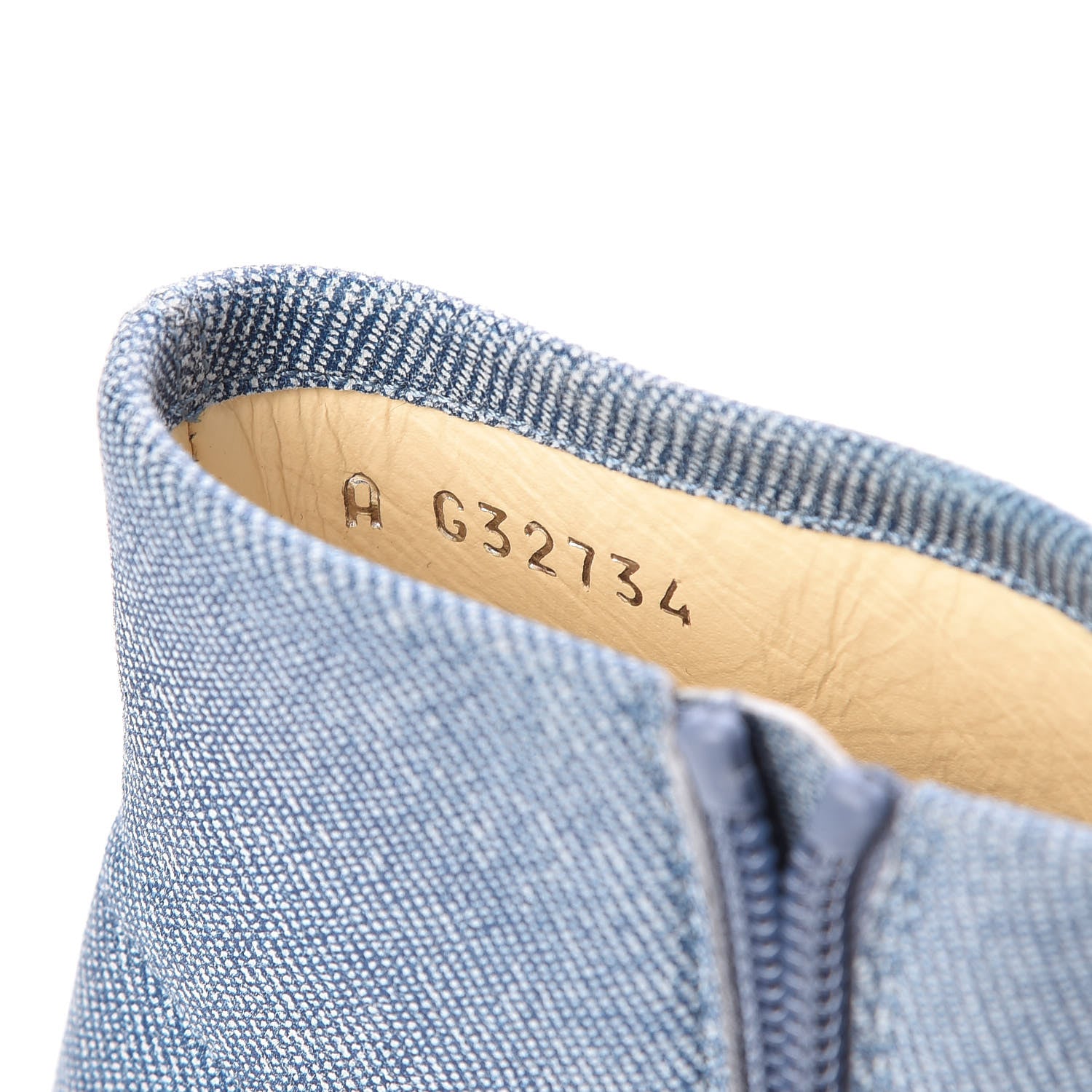Chanel Denim Grosgrain Cap Toe Short Boots 39.5 Blue 7 of 11