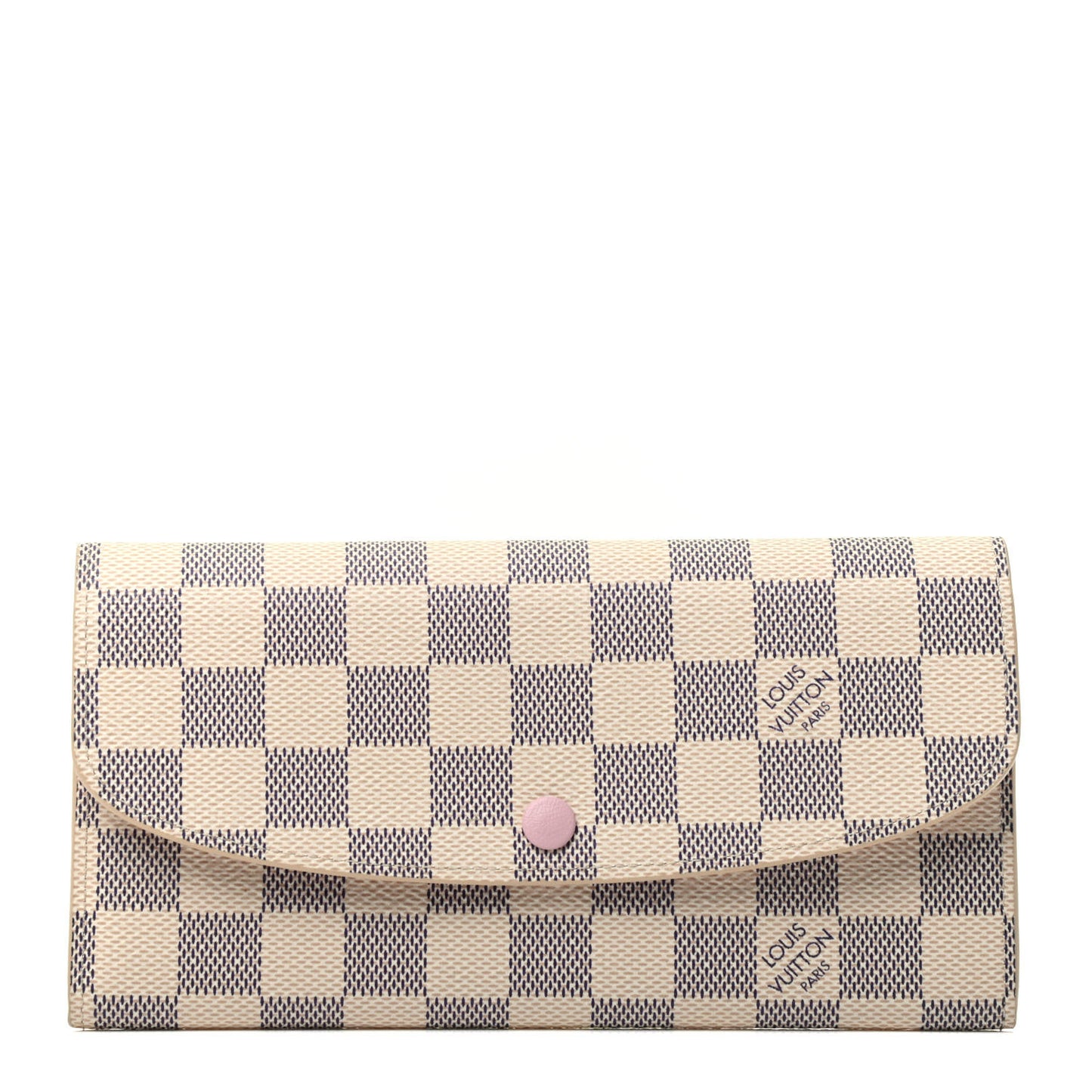 Damier Azur Emilie Wallet Rose Ballerine