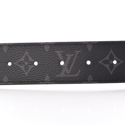Louis Vuitton Monogram Eclipse Taigarama 40mm LV Initiales Reversible Belt 80 32 Black 5 of 7