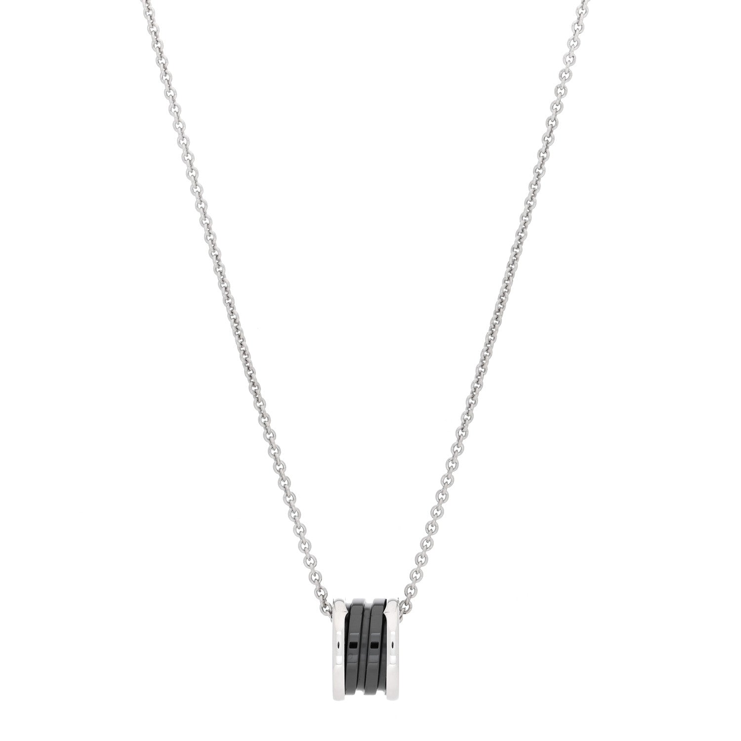 Bulgari Sterling Silver Ceramic Save The Children Pendant Necklace 1 of 6