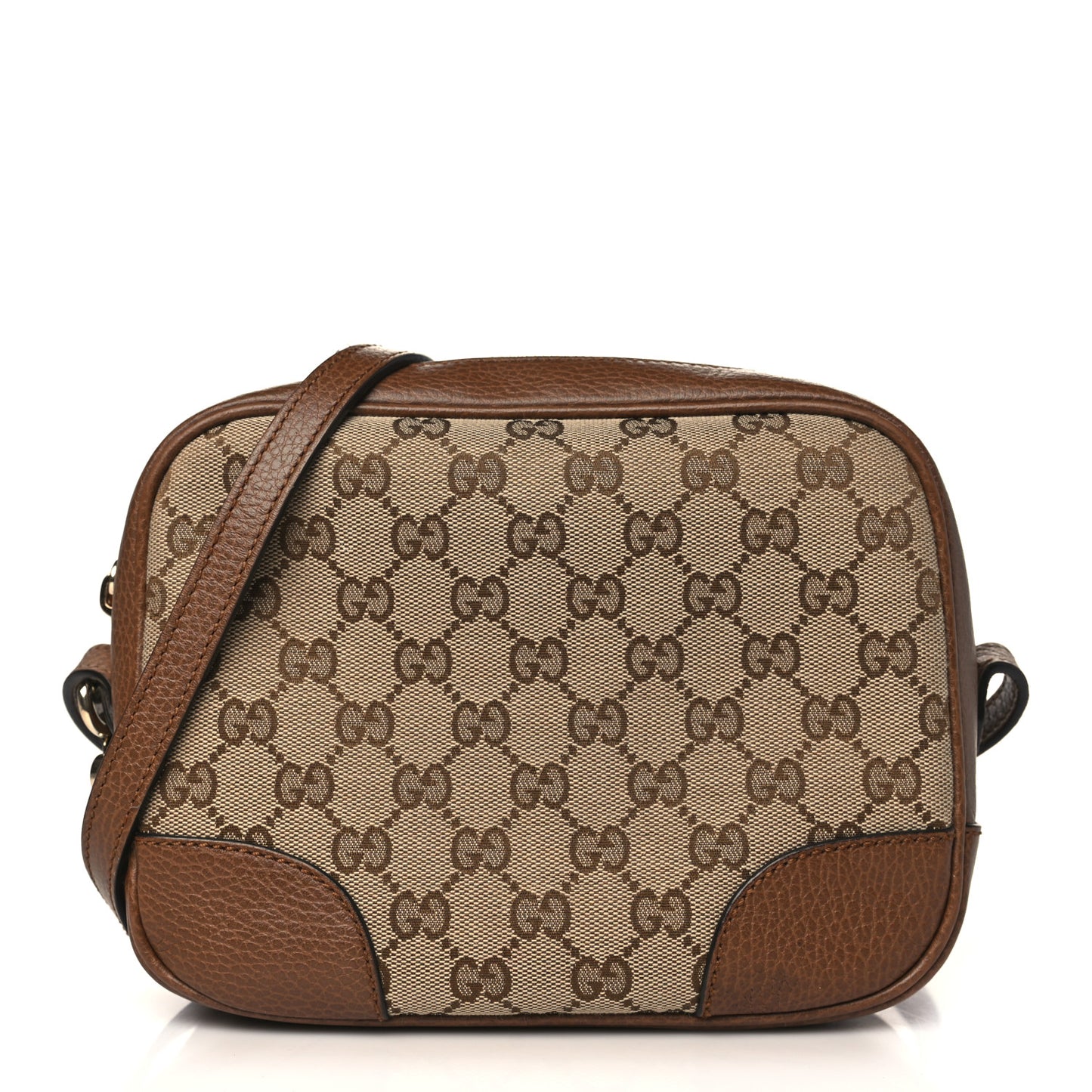 Monogram Mini Bree Messenger Bag Beige Tabacco