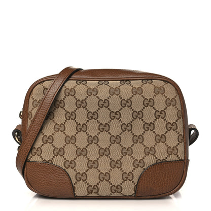 Gucci Monogram Mini Bree Messenger Bag Beige Tabacco 1 of 11
