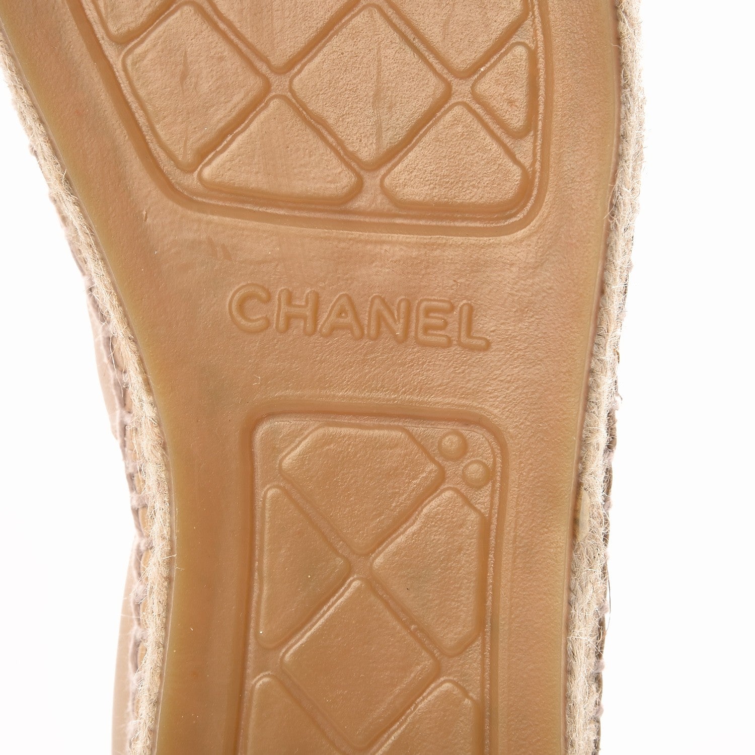 Chanel Lambskin CC Espadrilles 41 Beige Black 7 of 9