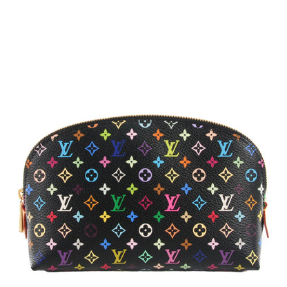Louis Vuitton Monogram Multicolor Cosmetic Pouch Black Grenade 1 of 7