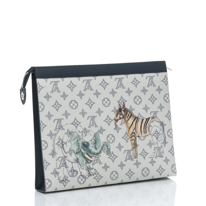 Louis Vuitton Savane Monogram Chapman Pochette Voyage GM Dune 3 of 6