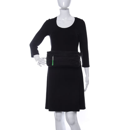 Prada Tessuto Nylon Belt Bag Black Verde 2 of 11