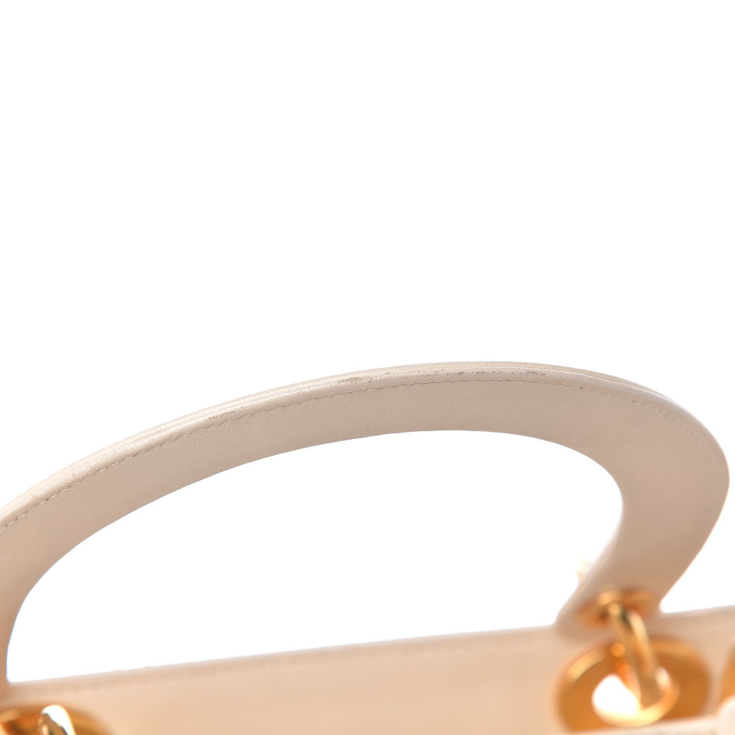 Lambskin Cannage Medium Lady Dior Light Beige