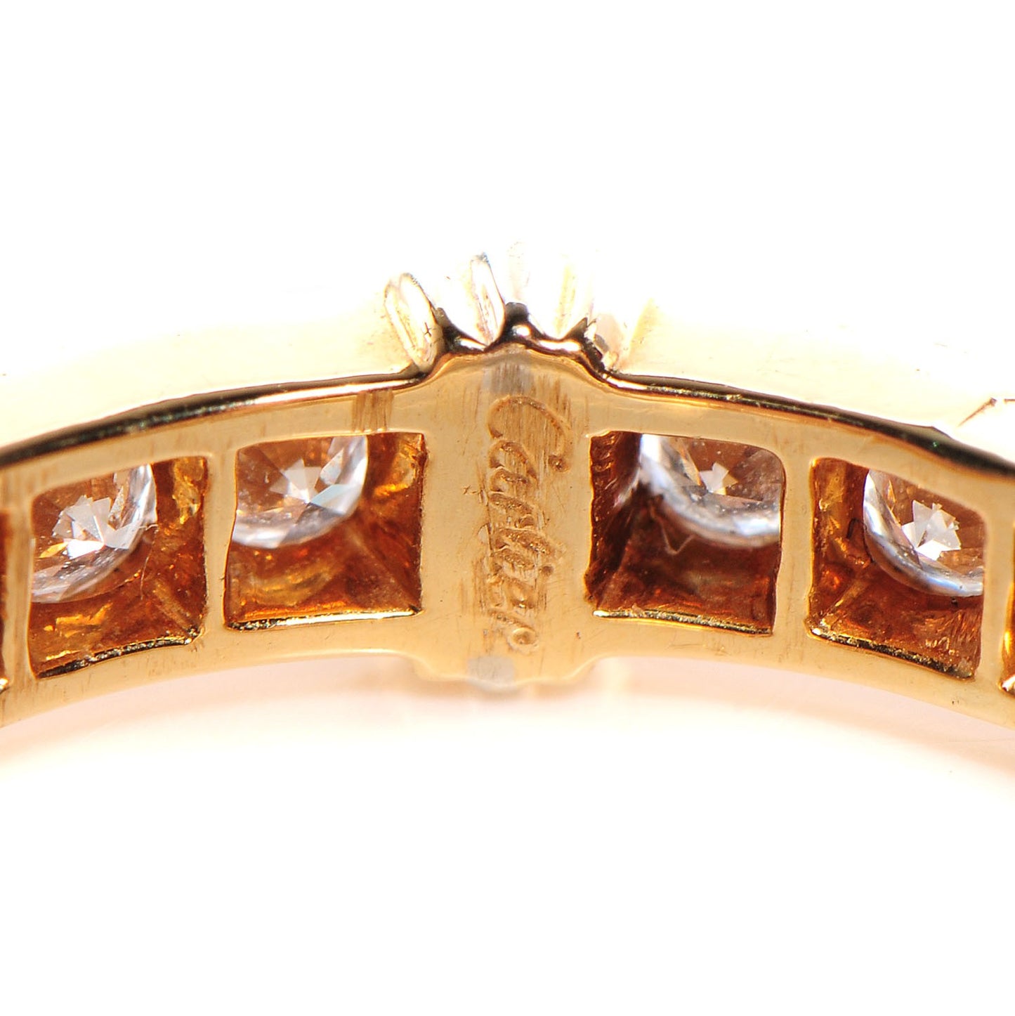 18K Yellow White Gold Diamond Contessa Band Ring 51 5.75