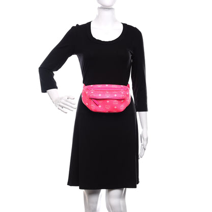 MCM Visetos Small Original Crossbody Bag Neon Pink 3 of 10