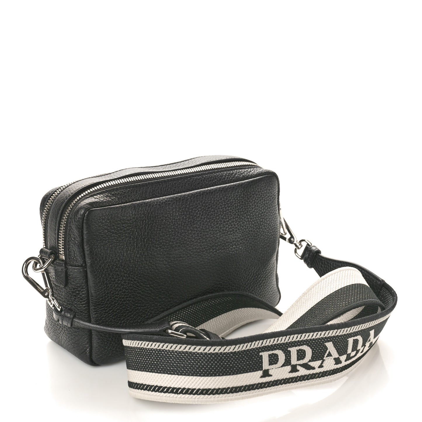 Vitello Daino Soft Camera Crossbody Black