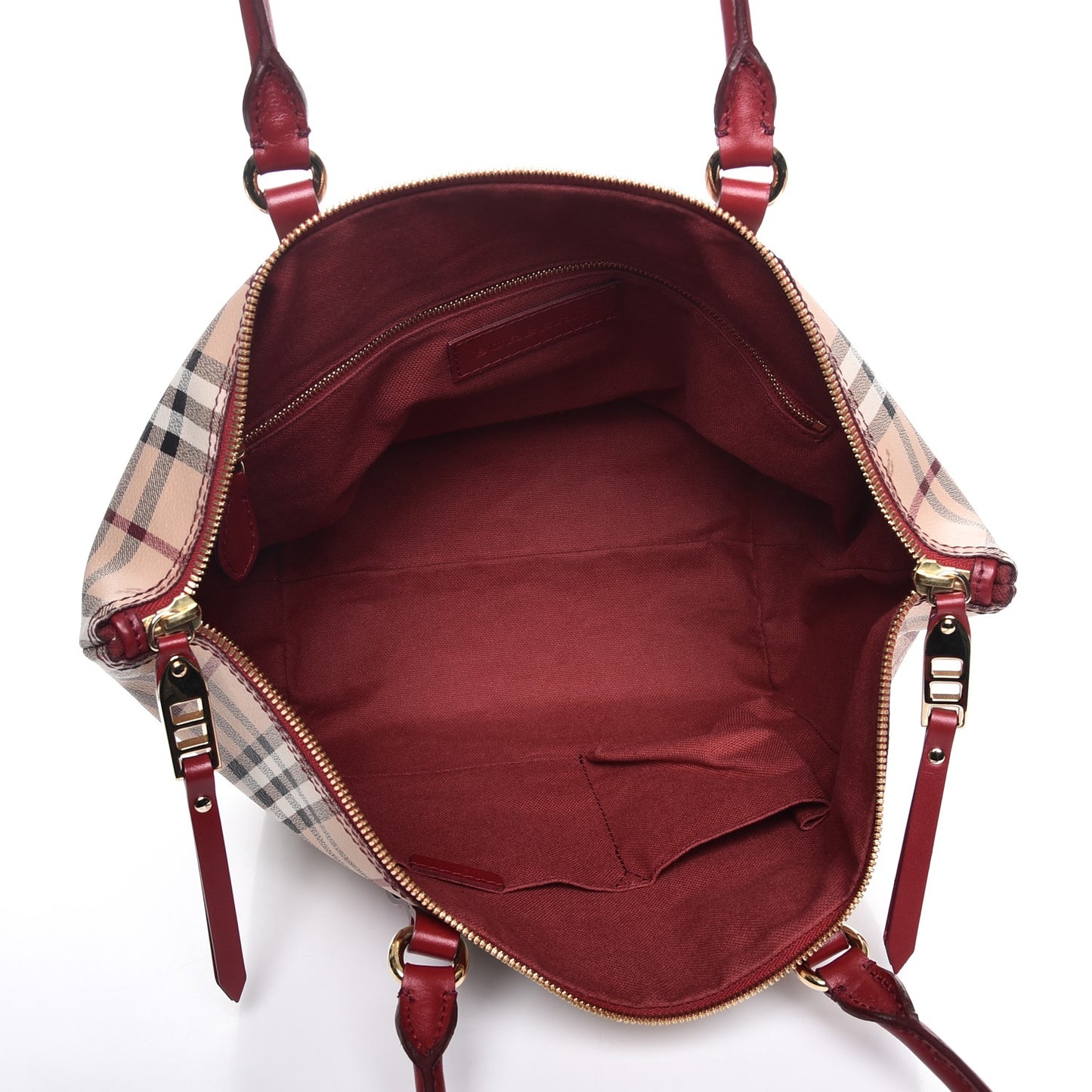 Haymarket Check Small Salisbury Tote Military Red