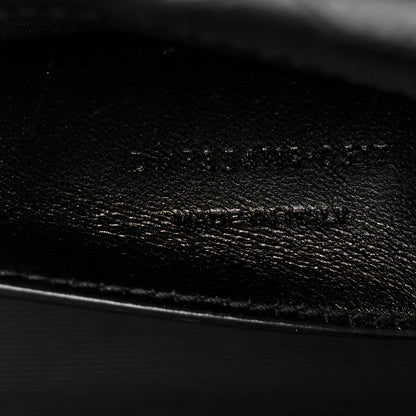 Saint Laurent Calfskin Crocodile Embossed Medium Classic Monogram Kate Tassel Satchel Black 8 of 11