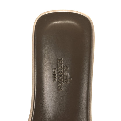 Hermes Epsom Oran Sandals 36.5 Etoupe 7 of 8