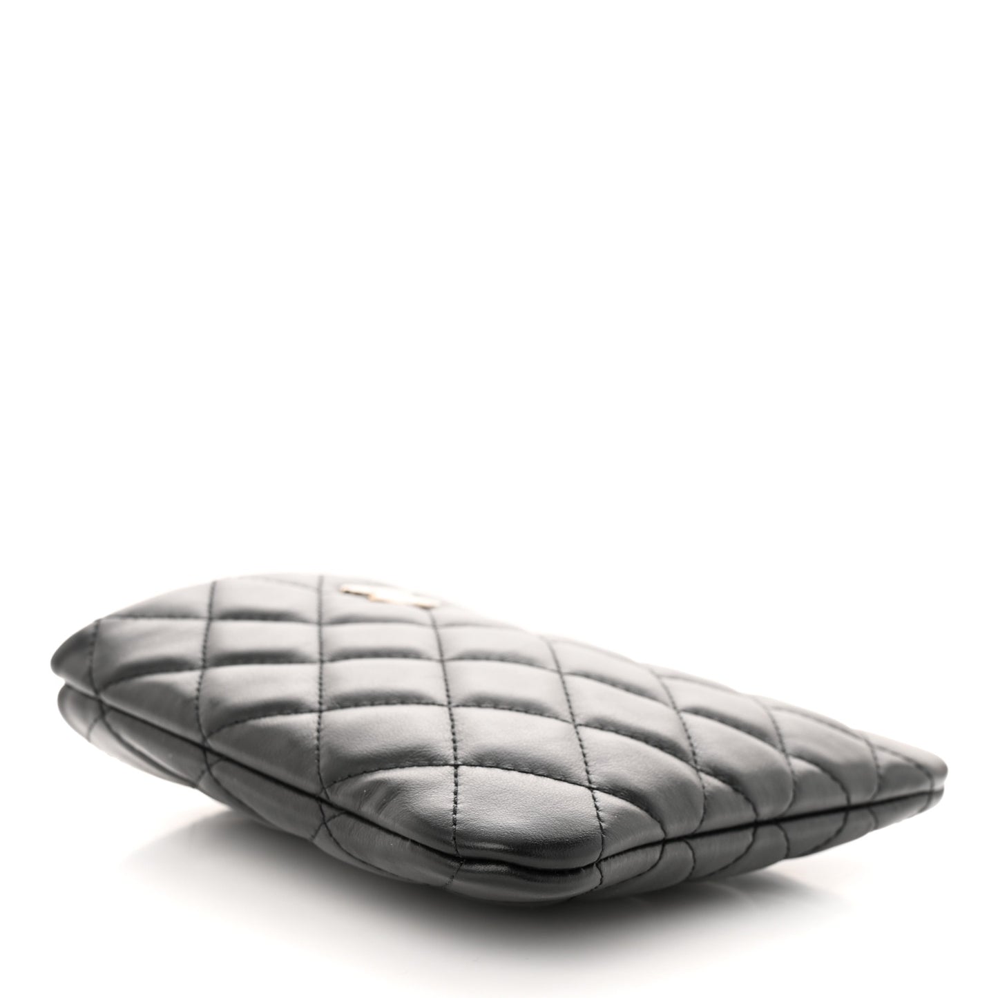 Lambskin Quilted Crossbody Bag Black