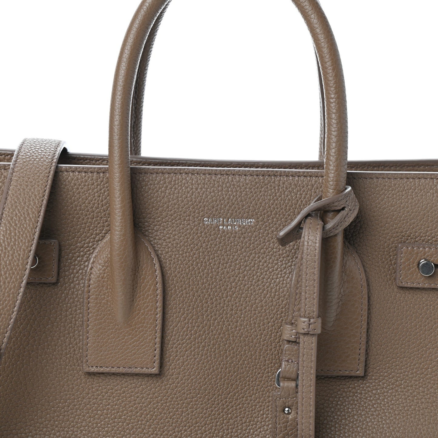 Grained Calfskin Small Supple Sac De Jour Taupe