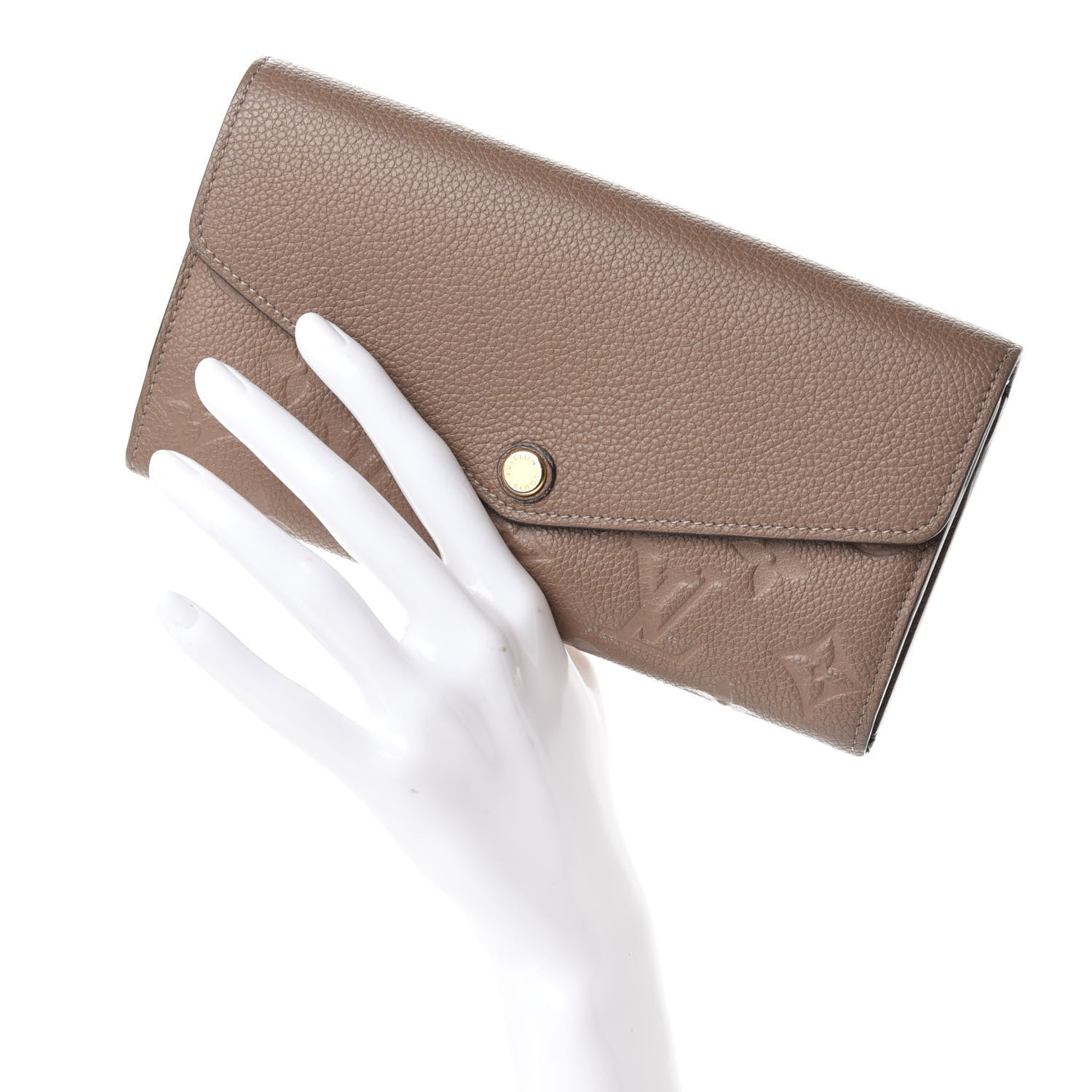 Louis Vuitton Empreinte Sarah Wallet NM Taupe Glace 2 of 10