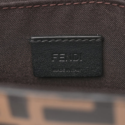 Fendi Vitello Soft F is Fendi Bi-Color FF 1974 Embossed Envelope Wallet On Chain with Pouches Maya Black 7 of 9