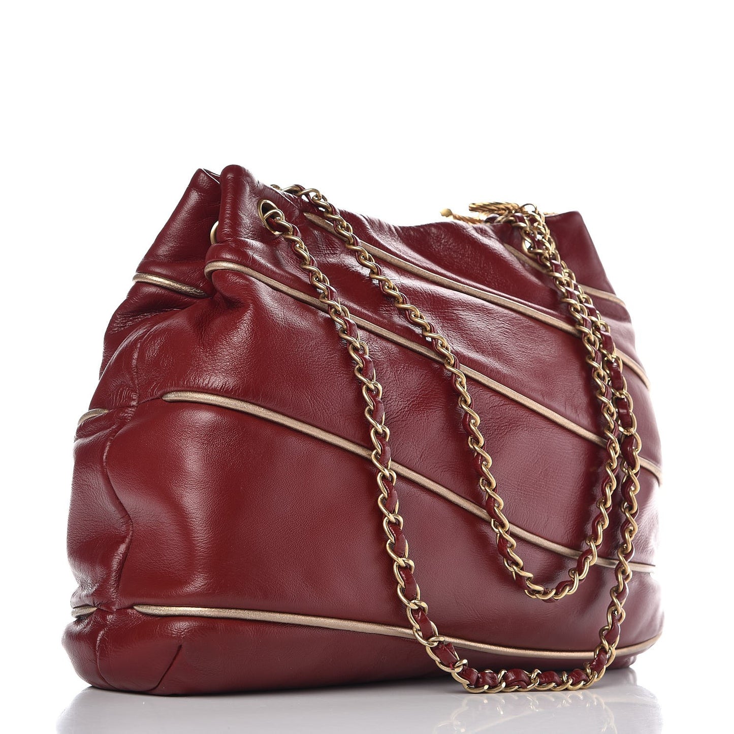 Lambskin Constructivism Tote Red