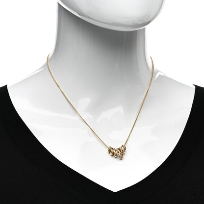 David Yurman 18K Yellow Gold Diamond Stax Rondelle Pendant Necklace 2 of 4