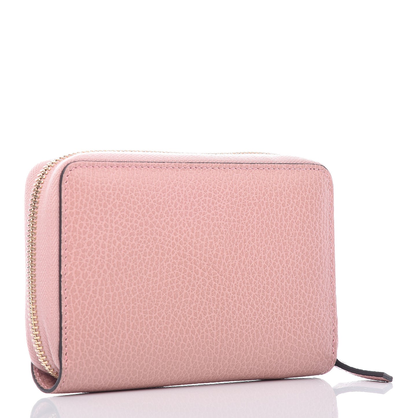 Dollar Calfskin Medium GG Zip Around Wallet Soft Pink