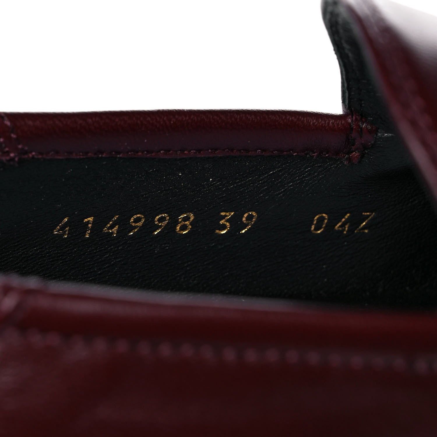 Gucci Lambskin Womens Brixton Horsebit Loafers 39 Vintage Bordeaux 8 of 9