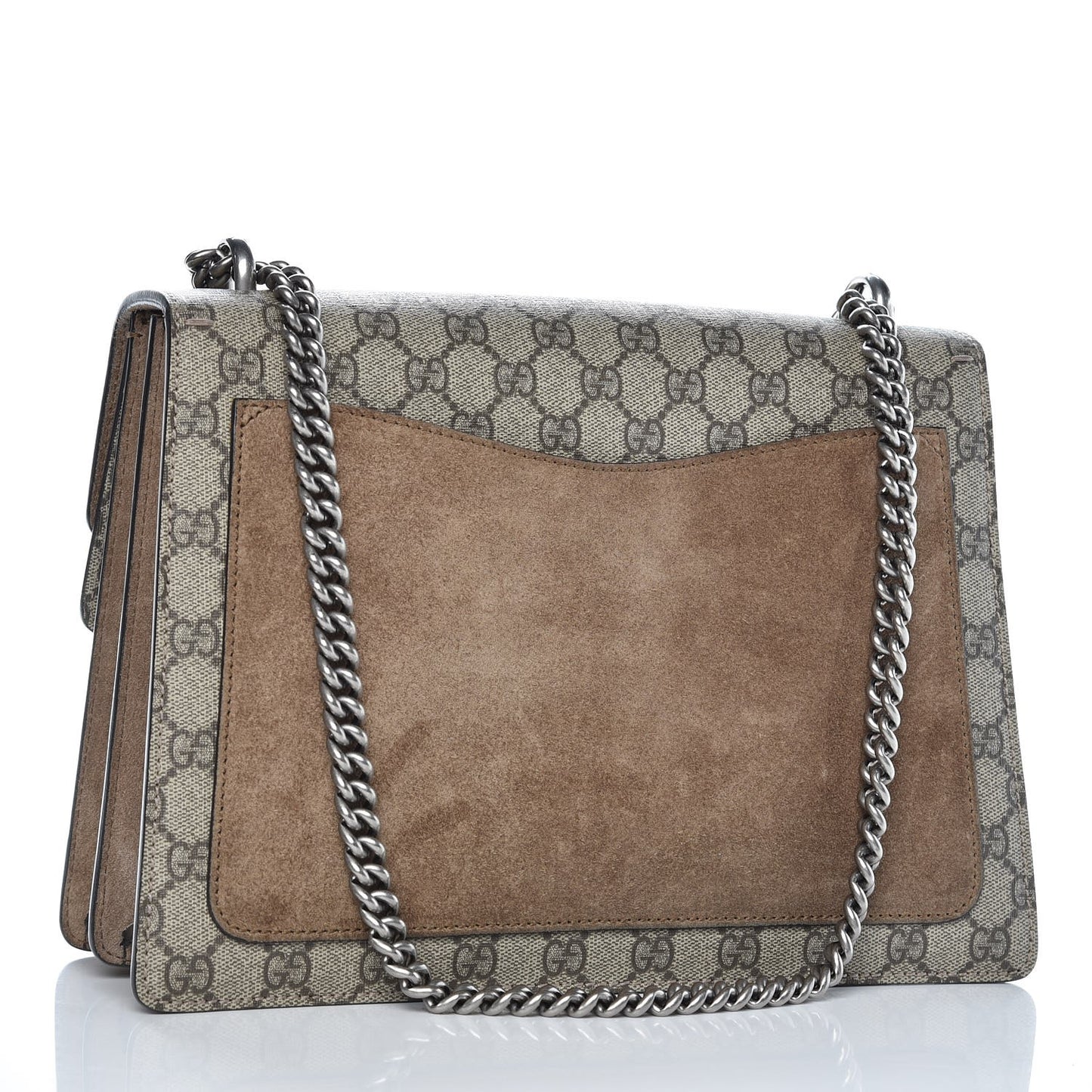 GG Supreme Monogram Medium Dionysus Shoulder Bag Taupe