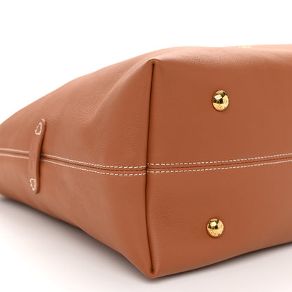 Louis Vuitton Grained Calfskin Low Key Hobo MM Cognac 9 of 10