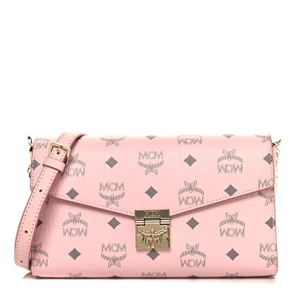 MCM Visetos Monogram Medium Millie Crossbody Bag Soft Pink 1 of 11