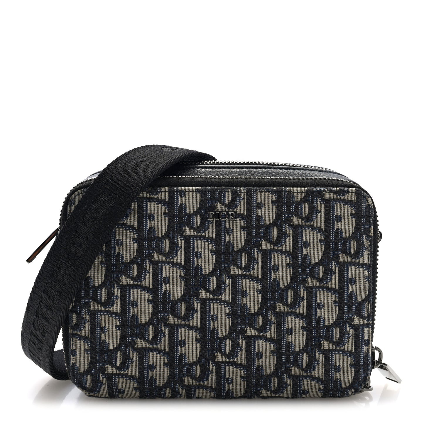 Oblique Pouch Beige Black