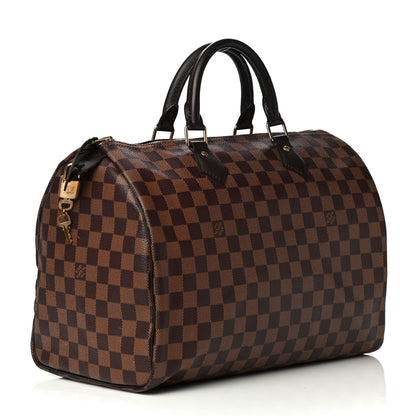 Louis Vuitton Damier Ebene Speedy 35 3 of 13