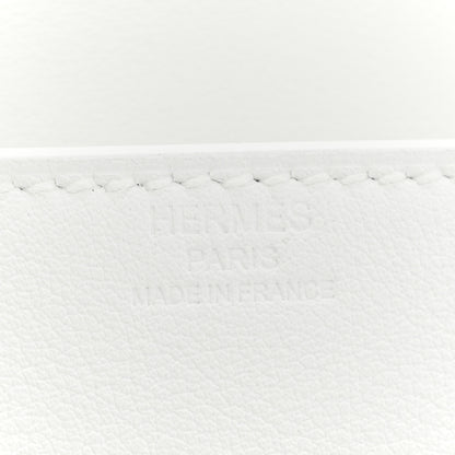 Hermes Swift Shadow Clutch 29 White 7 of 10