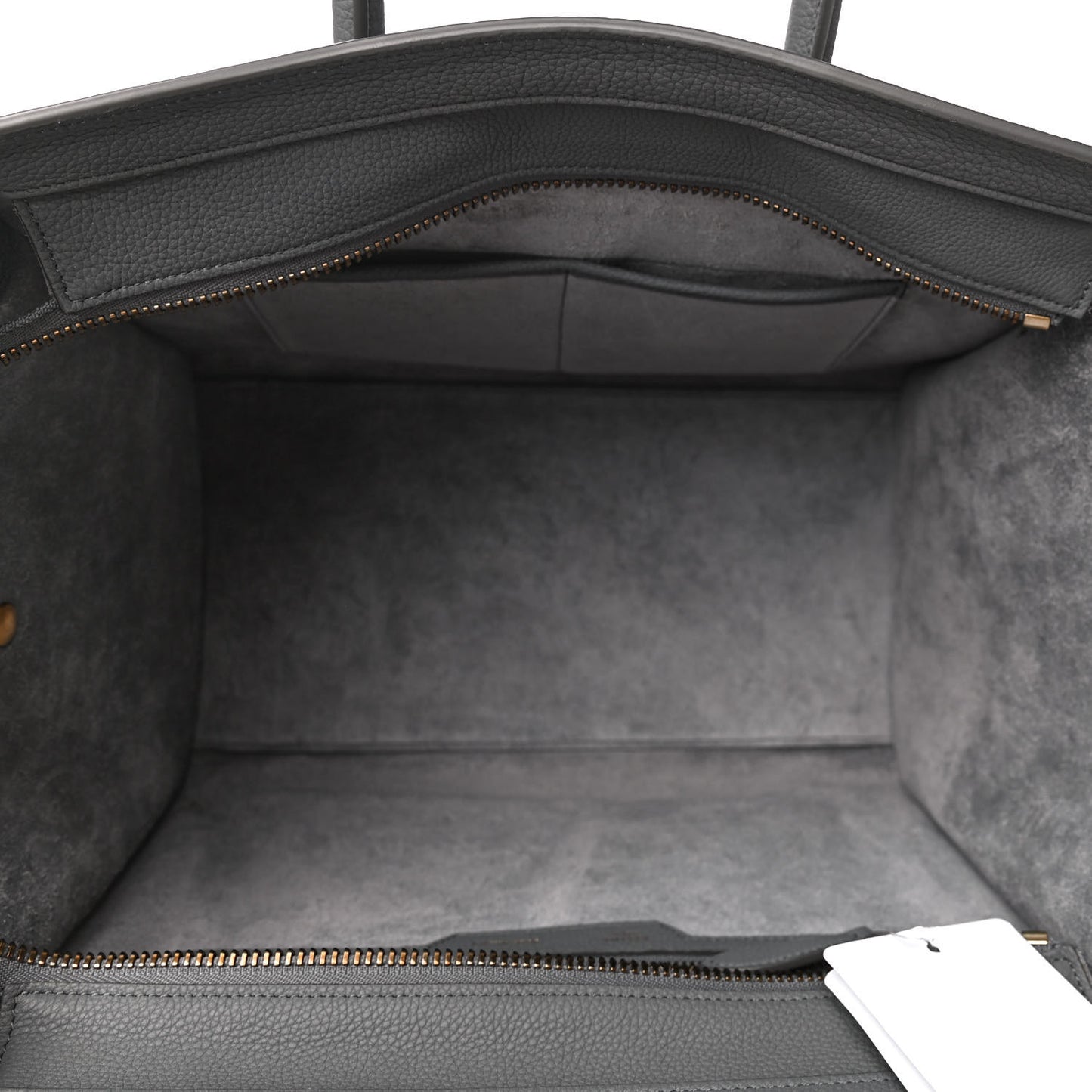 Drummed Calfskin Mini Luggage Kohl