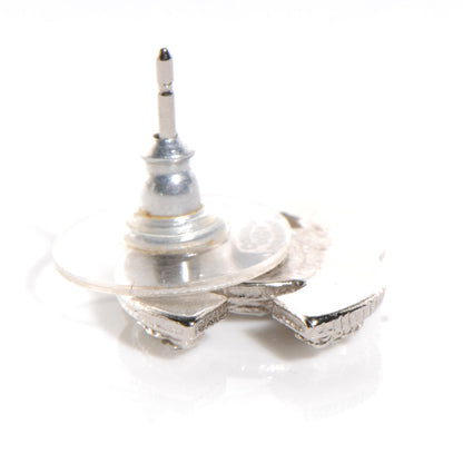 Chanel Crystal CC Earrings Silver 3 of 4