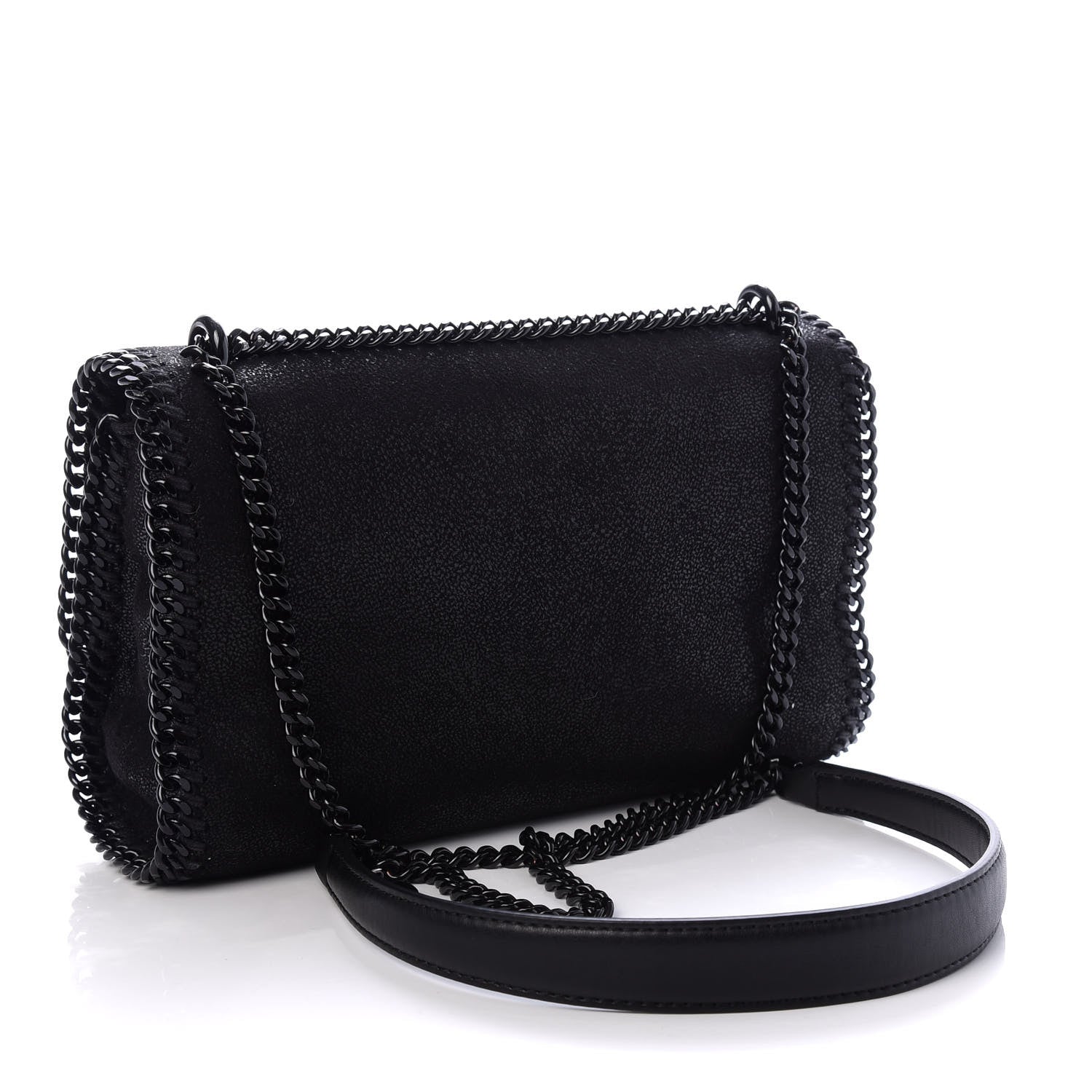 Stella McCartney Shaggy Deer Falabella Messenger Black 3 of 9