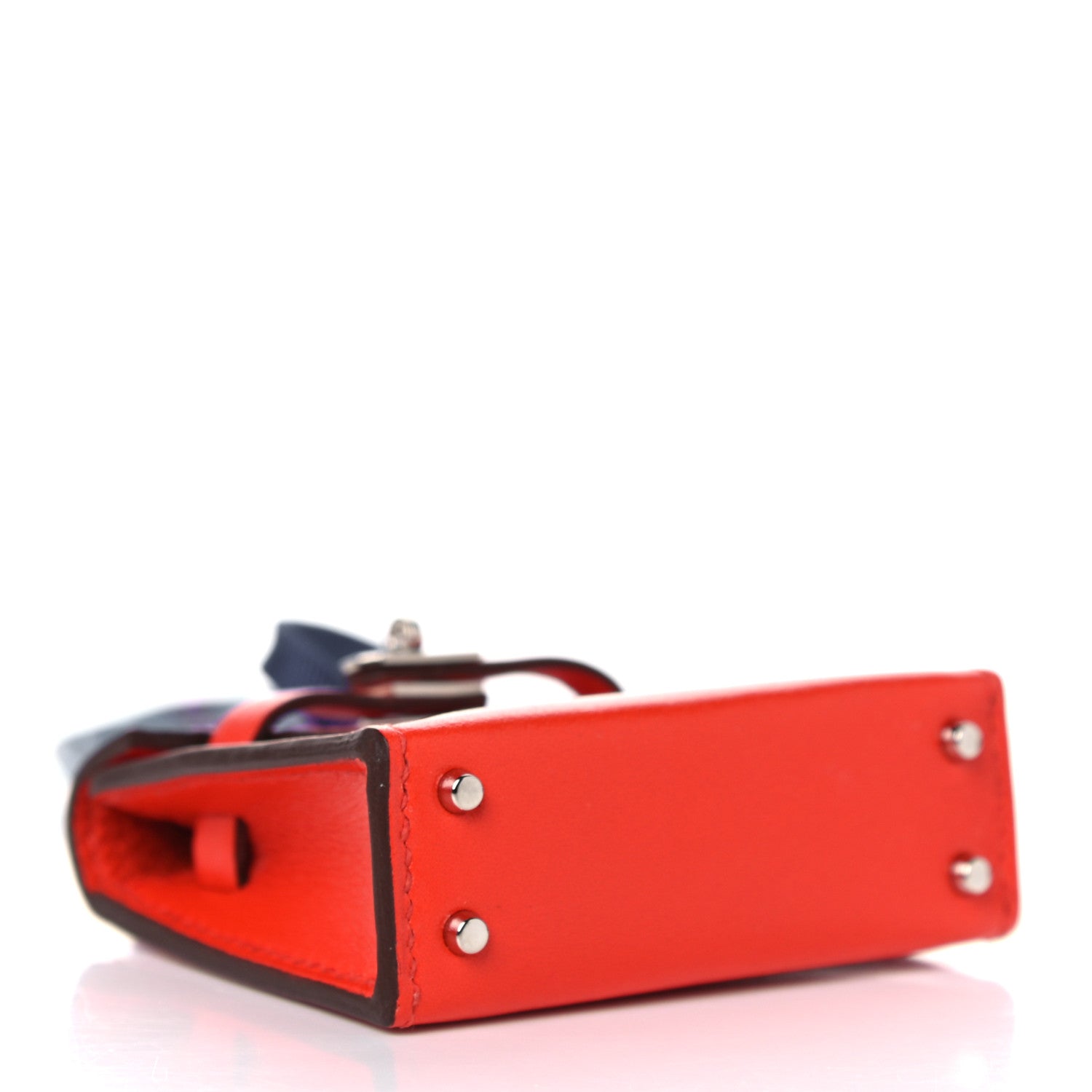 Hermes Tadelakt Mini Kelly Twilly Bag Charm Capucine 3 of 4