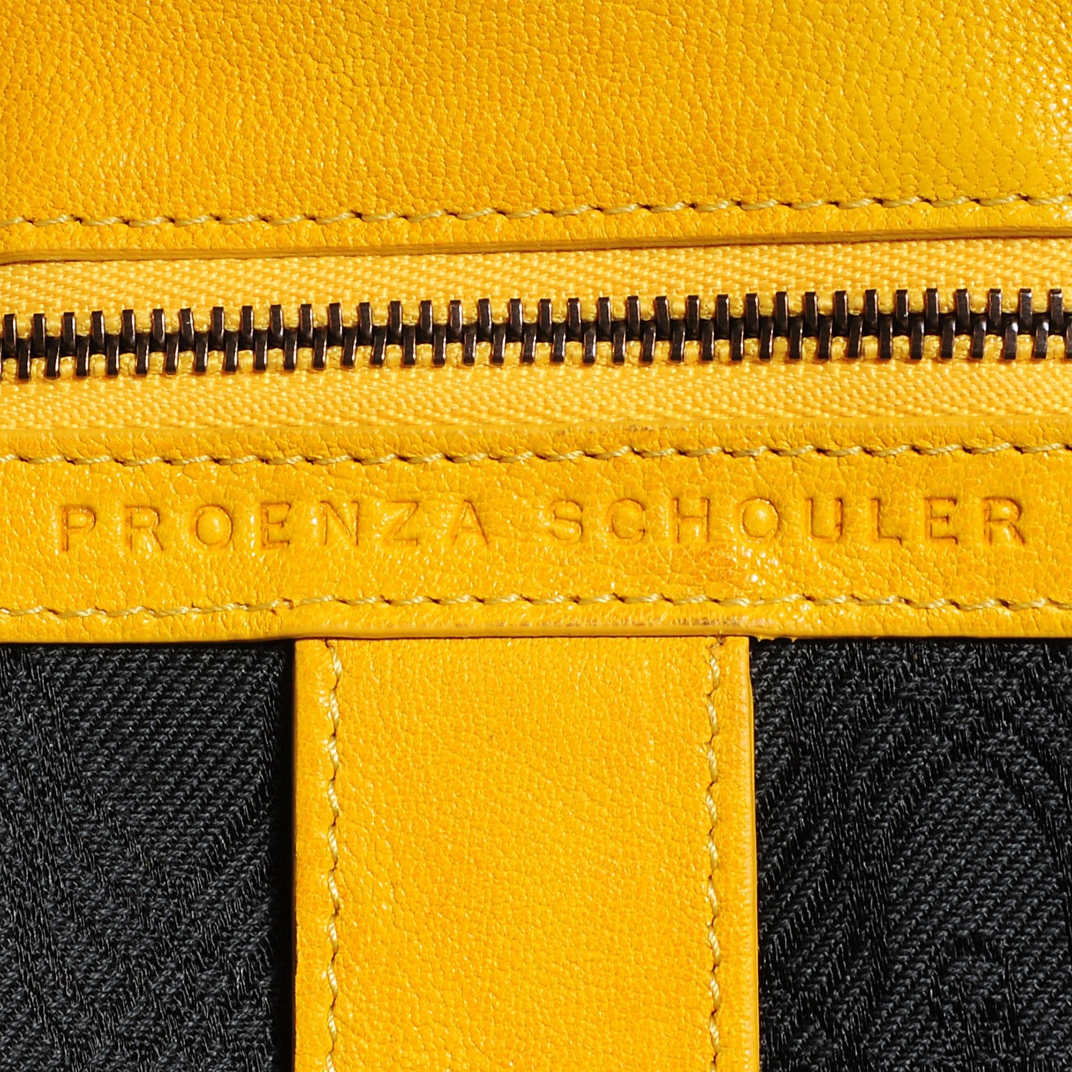 Proenza Schouler Lambskin PS1 Large Satchel Mustard 9 of 10
