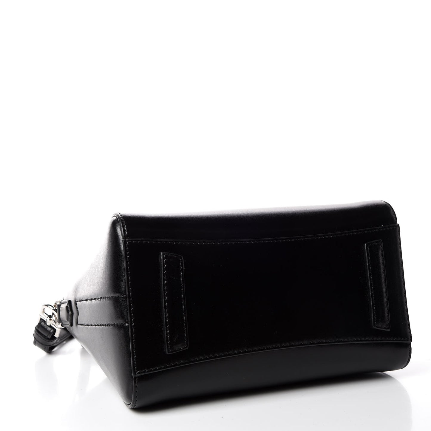 Shiny Lord Calfskin Mini Antigona Black
