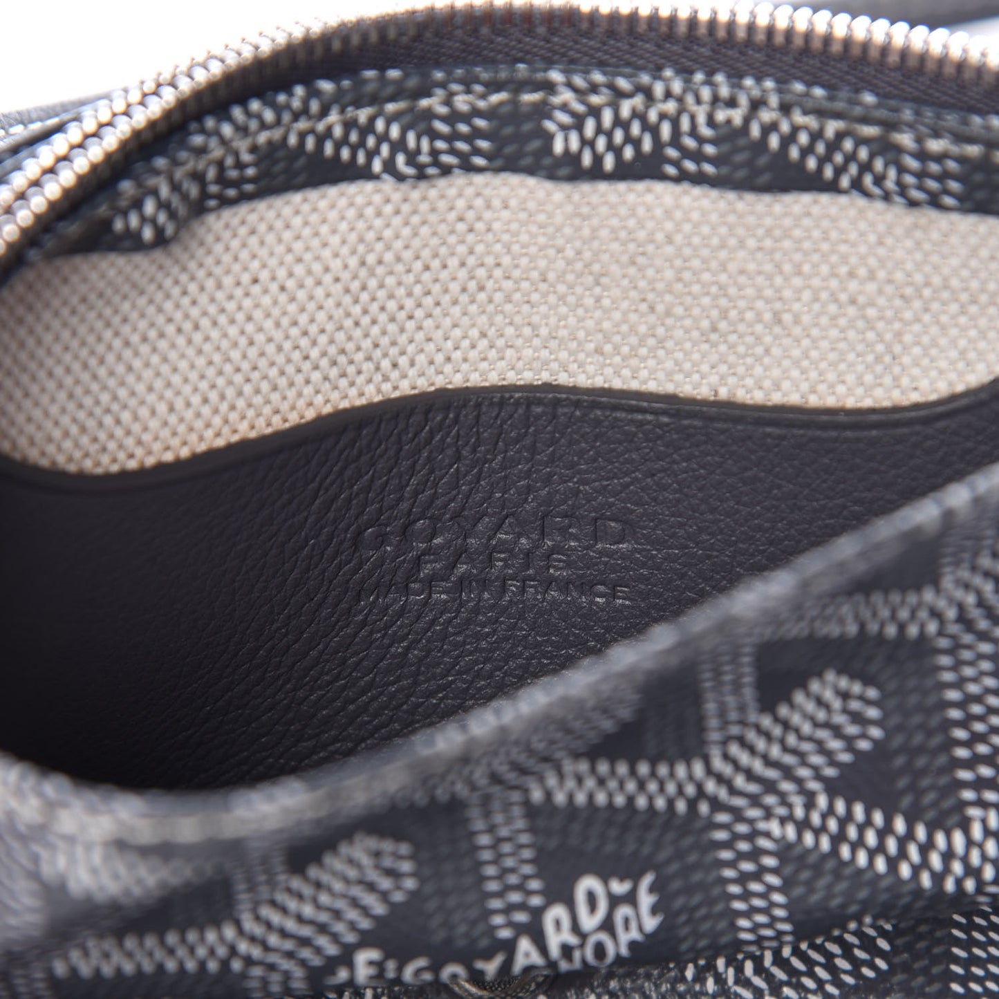 Goyardine Plumet Wallet Clutch Grey