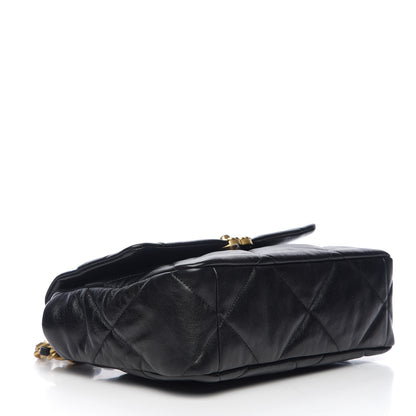 Chanel Lambskin Quilted Large 19 Flap Black 3 of 9